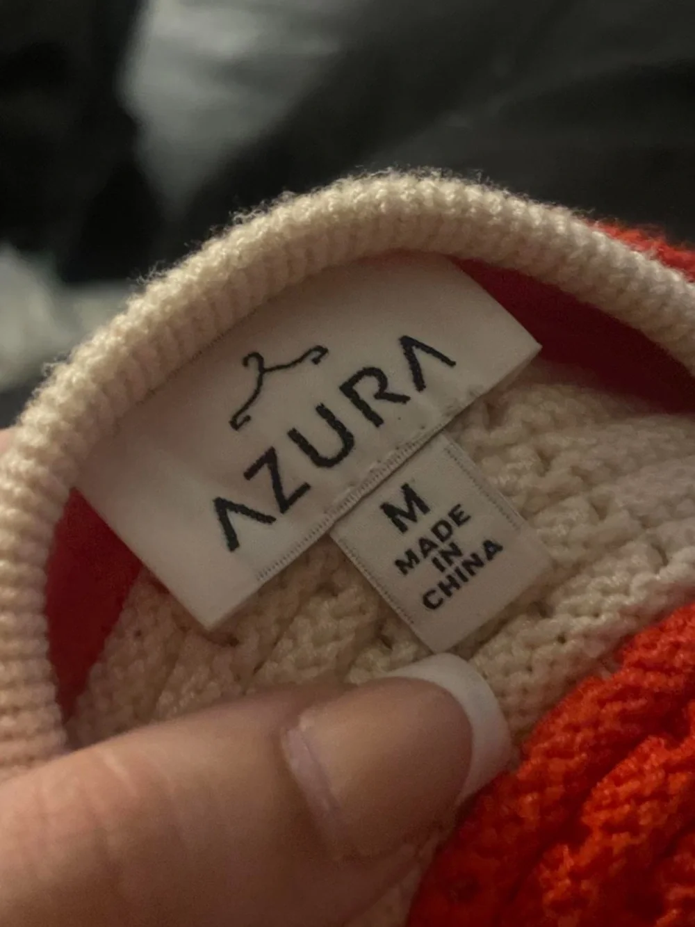 Orange & White Wave Knit Mini Set - Women's Two-Piece